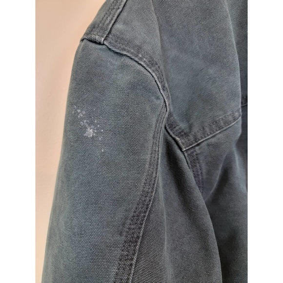 Vintage Carhartt Barn /Chore Zip and Snap Up Jacket Men's XL Green Cotton 1999 - Picture 8 of 10